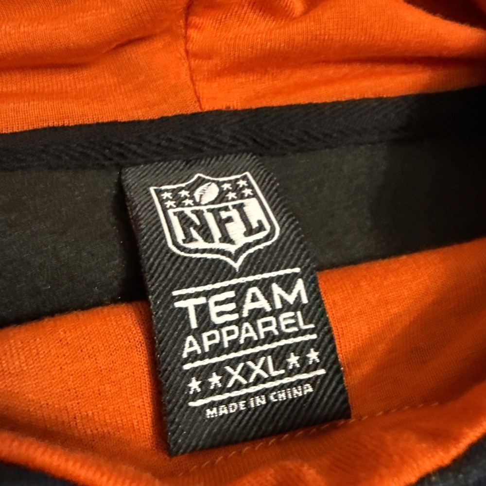 NFL Team Apparel Chicago Bears Navy Blue Pullover Hoodie Sweatshirt Mens 2XL NWT - Picture 4 of 8